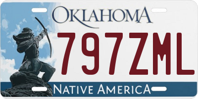OK license plate 797ZML
