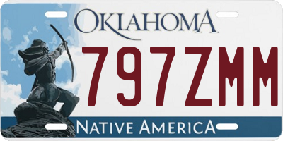 OK license plate 797ZMM
