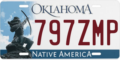 OK license plate 797ZMP