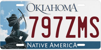 OK license plate 797ZMS