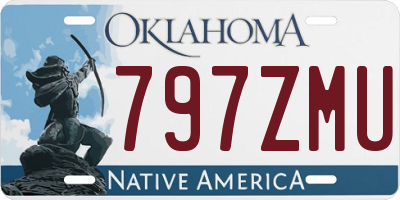 OK license plate 797ZMU
