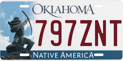 OK license plate 797ZNT