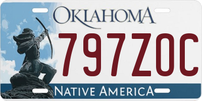 OK license plate 797ZOC