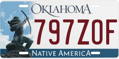 OK license plate 797ZOF