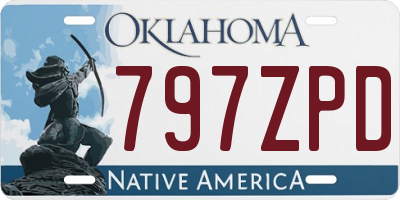 OK license plate 797ZPD