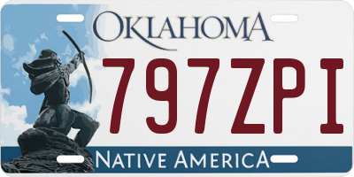 OK license plate 797ZPI