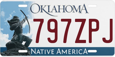 OK license plate 797ZPJ