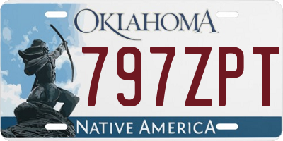OK license plate 797ZPT