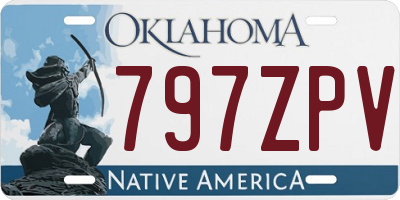 OK license plate 797ZPV