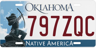 OK license plate 797ZQC