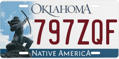 OK license plate 797ZQF