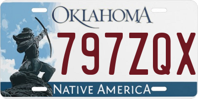 OK license plate 797ZQX