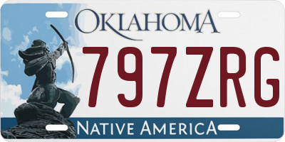 OK license plate 797ZRG