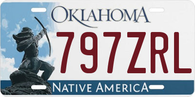 OK license plate 797ZRL