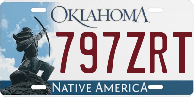 OK license plate 797ZRT
