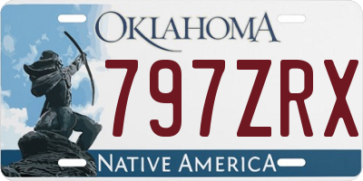 OK license plate 797ZRX