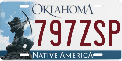 OK license plate 797ZSP