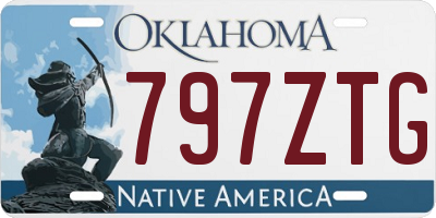 OK license plate 797ZTG