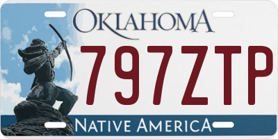 OK license plate 797ZTP