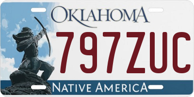 OK license plate 797ZUC