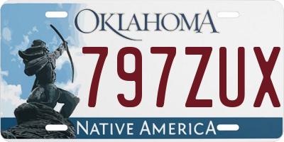 OK license plate 797ZUX