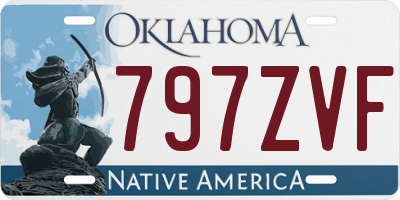 OK license plate 797ZVF