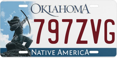 OK license plate 797ZVG