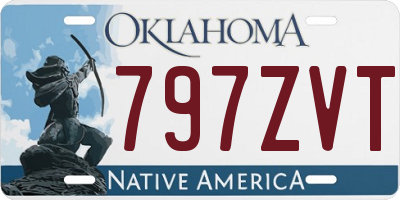 OK license plate 797ZVT