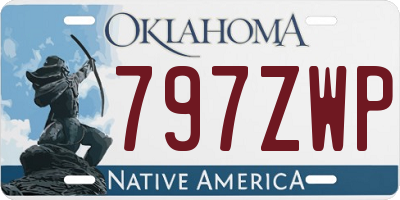 OK license plate 797ZWP