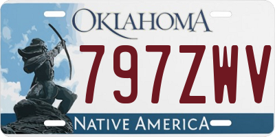 OK license plate 797ZWV