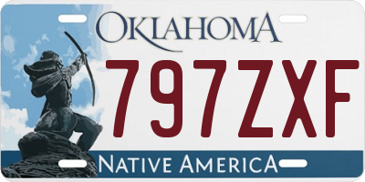 OK license plate 797ZXF