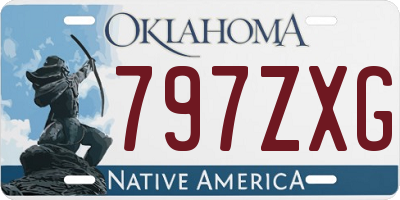 OK license plate 797ZXG
