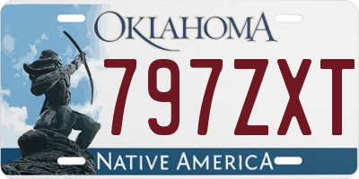 OK license plate 797ZXT