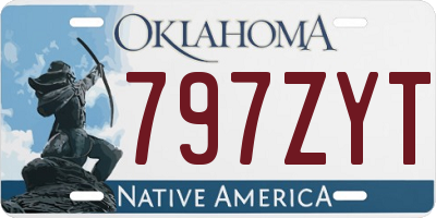 OK license plate 797ZYT