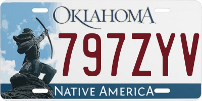 OK license plate 797ZYV