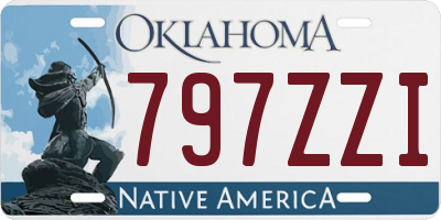 OK license plate 797ZZI