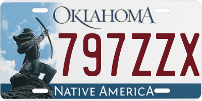 OK license plate 797ZZX