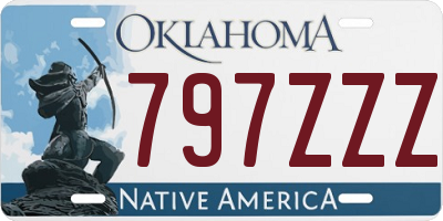 OK license plate 797ZZZ