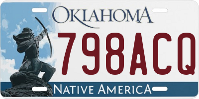 OK license plate 798ACQ