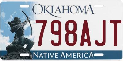 OK license plate 798AJT