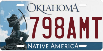 OK license plate 798AMT