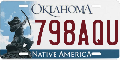 OK license plate 798AQU