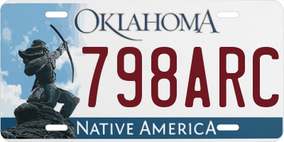 OK license plate 798ARC