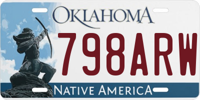 OK license plate 798ARW