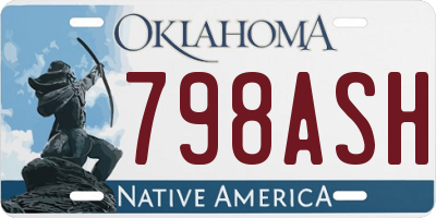 OK license plate 798ASH