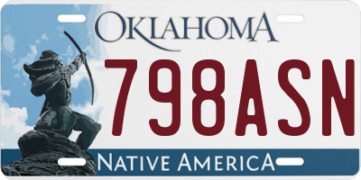 OK license plate 798ASN