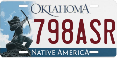 OK license plate 798ASR