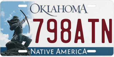 OK license plate 798ATN