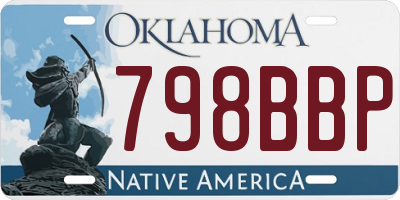 OK license plate 798BBP