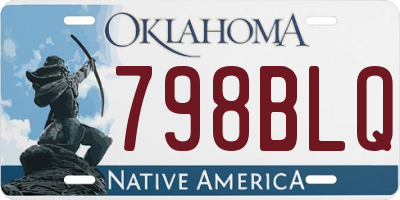OK license plate 798BLQ